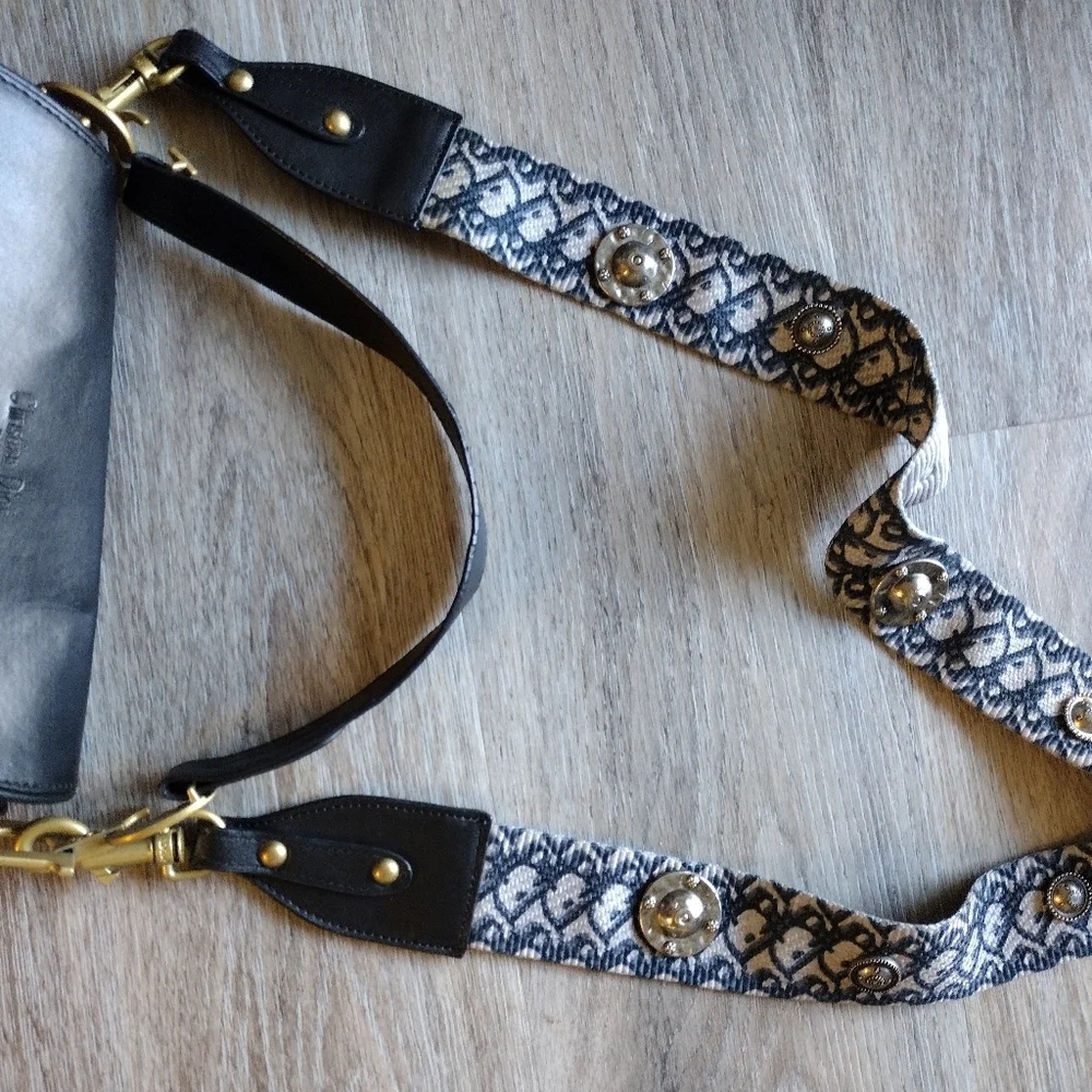 Vintage Dior Black Leather Saddle Bag - Picture 7 of 15